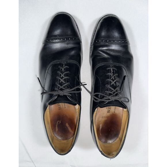 Allen Edmonds Men’s Fifth Avenue Cap Toe Dress Shoes Black Leather 9.5 D Wide - Picture 5 of 14